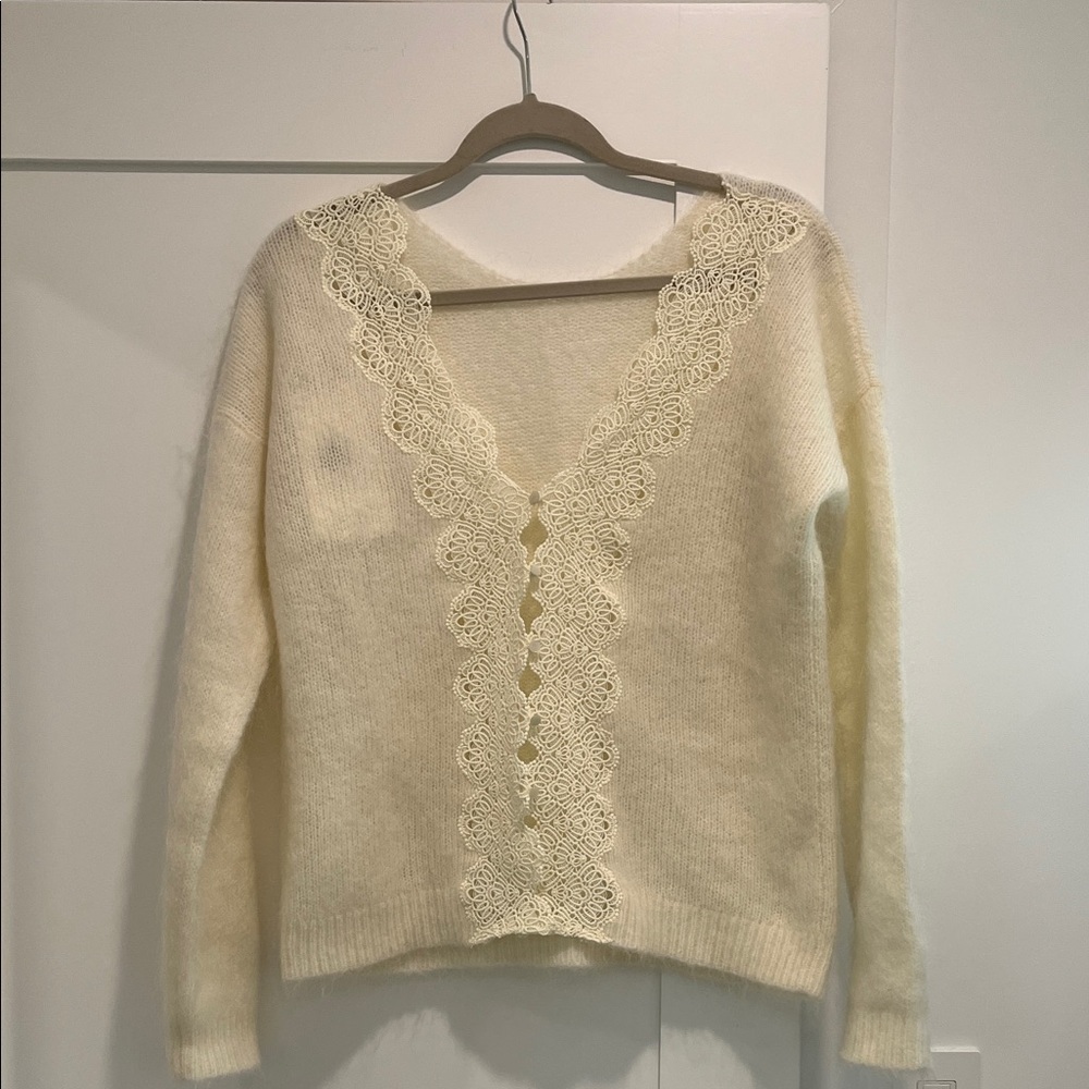 NWT Sézane Astride Jumper Ecru Medium